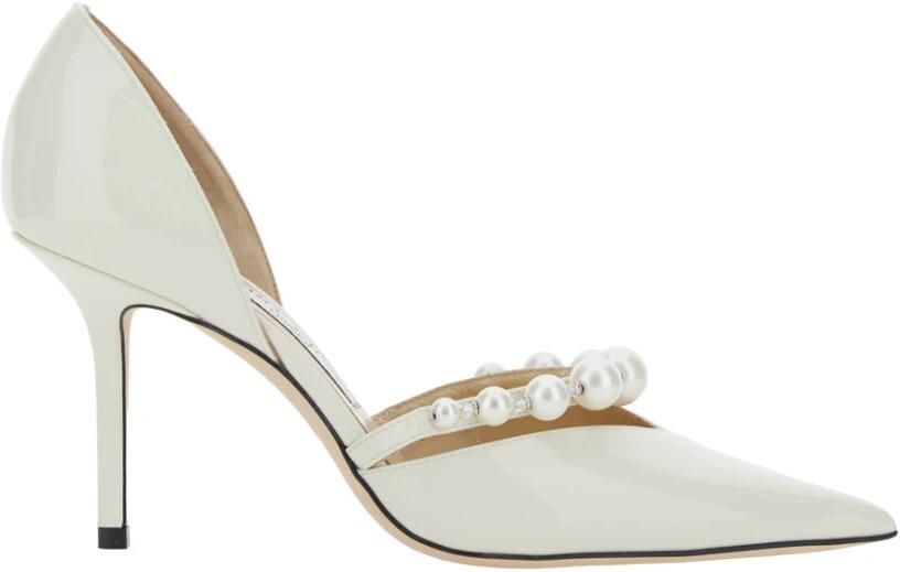 Jimmy Choo Aurelie patent leather pumps Wit Dames - Foto 3