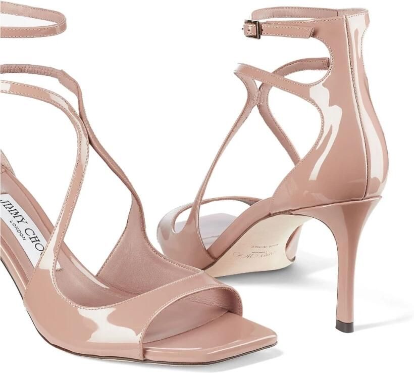 Jimmy Choo Azia 75mm Patentleren Sandalen - Foto 2