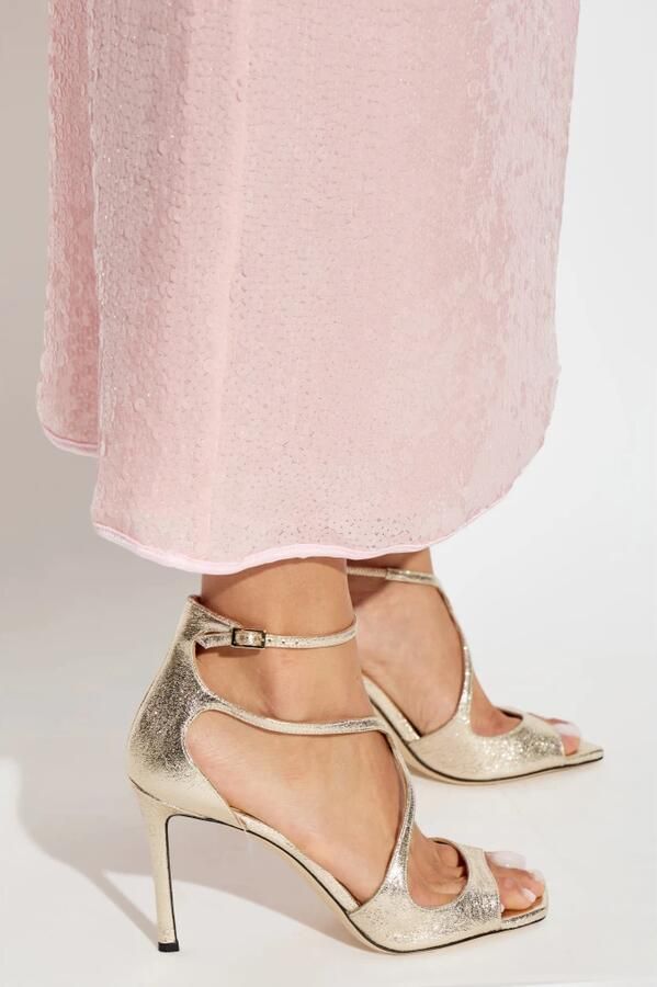 Jimmy Choo Metallic Leren Hakken in Goud - Foto 11