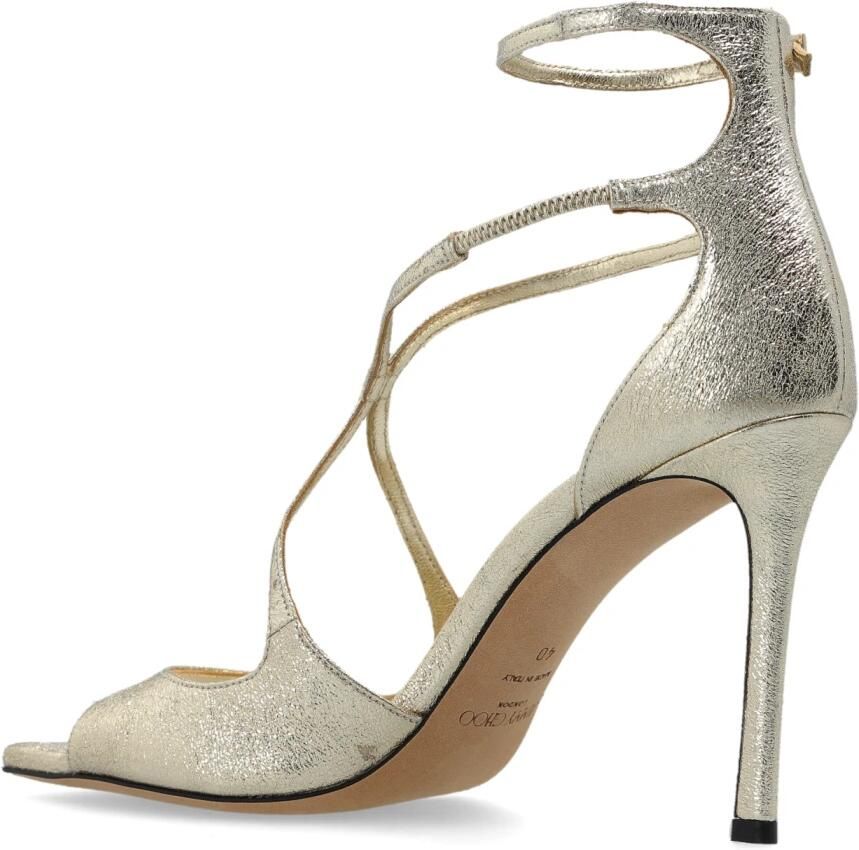 Jimmy Choo Metallic Leren Hakken in Goud - Foto 5
