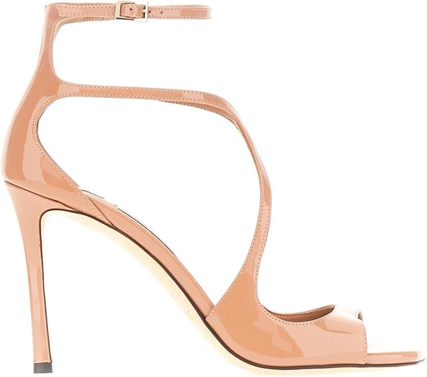 Jimmy Choo Azia Sandalen van Lakleer Pink Dames