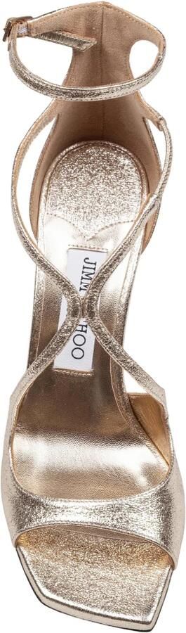 Jimmy Choo Metallic Leren Hakken in Goud - Foto 3