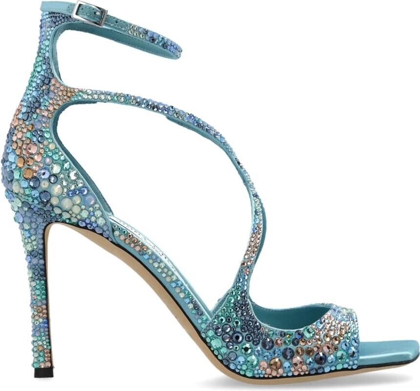 Jimmy Choo Azia 95 Satin Sandalen met Hak
