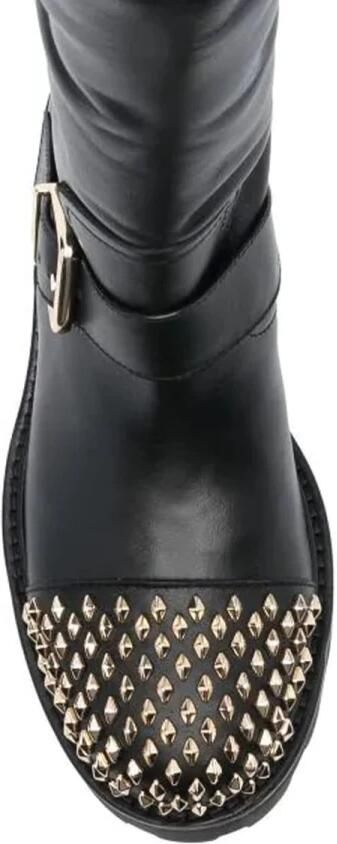 Jimmy Choo Biker II studs enkellaarzen Black Dames