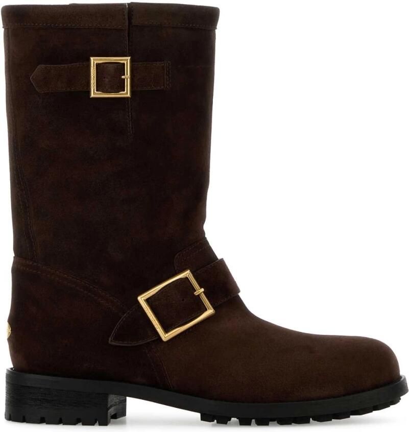 Jimmy Choo Biker Mid Suède Enkellaarsjes