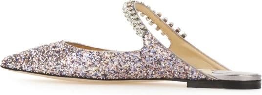 Jimmy Choo Roze Crystal Flat Mule Schoenen - Foto 3