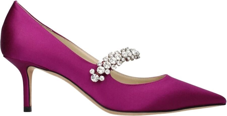 Jimmy Choo Satijnen Pumps met Halfhoge Hak