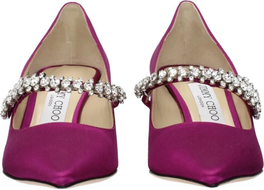 Jimmy Choo Satijnen Pumps met Halfhoge Hak - Foto 3