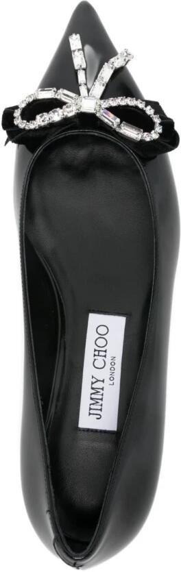 Jimmy Choo Crystal Bow Pointed Toe Flat - Foto 2