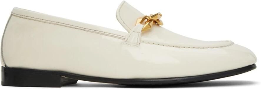 Jimmy Choo Witte Loafer Schoenen Elegant Ontwerp