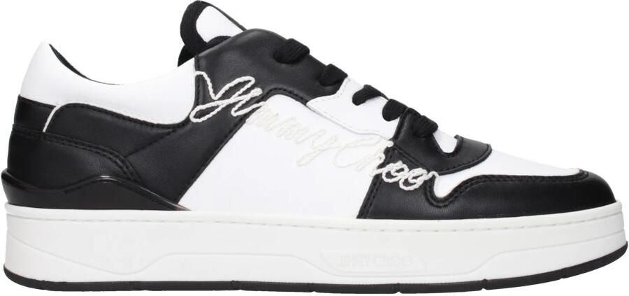 Jimmy Choo Florent Leren Lage Sneakers
