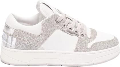 Jimmy Choo Florent Sneakers Veters Leer en Rubber White Dames - Foto 4