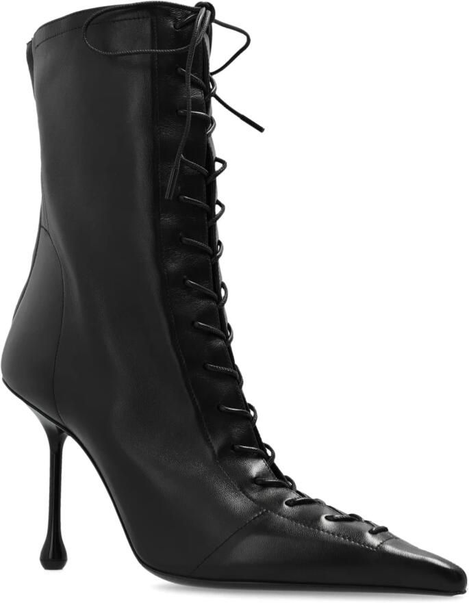 Jimmy Choo Zwarte enkellaarsjes met hak voor vrouwen Black Dames - Foto 2