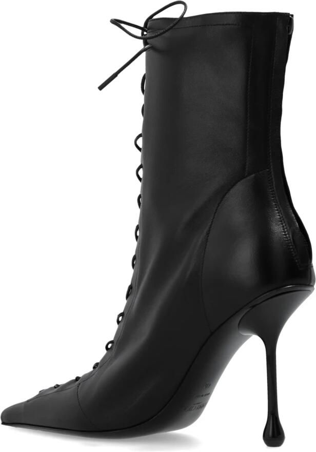 Jimmy Choo Zwarte enkellaarsjes met hak voor vrouwen Black Dames - Foto 3