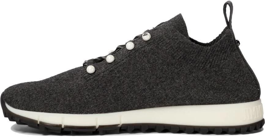 Jimmy Choo Grijze Sneakers met Parel Eyelets - Foto 4