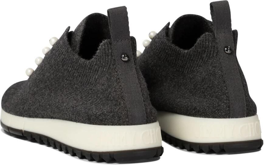 Jimmy Choo Grijze Sneakers met Parel Eyelets - Foto 3