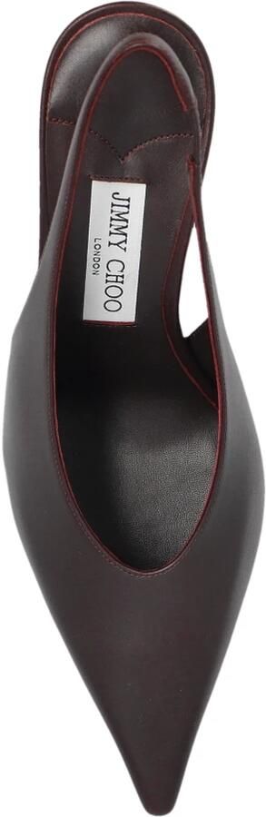 Jimmy Choo Isa 80 Leather Slingback Pump