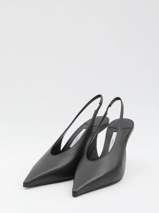 Jimmy Choo Isa 80 Leren Slingback Pumps - Foto 2