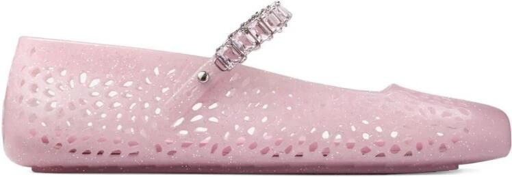 Jimmy Choo Jelly Ballerina Flats met Versierde Band