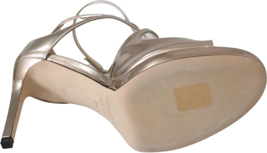 Jimmy Choo Elegante Ballet Roze Spiegelleer Sandalen Gray Dames
