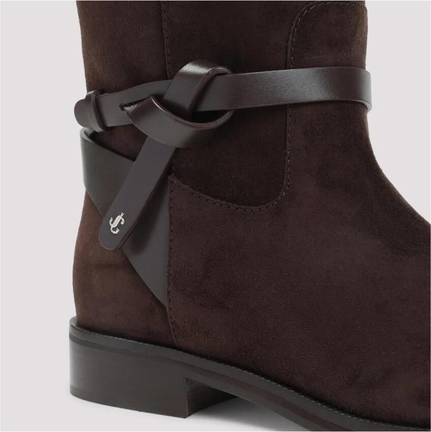 Jimmy Choo Lawton Hoge Laars Flat - Foto 2