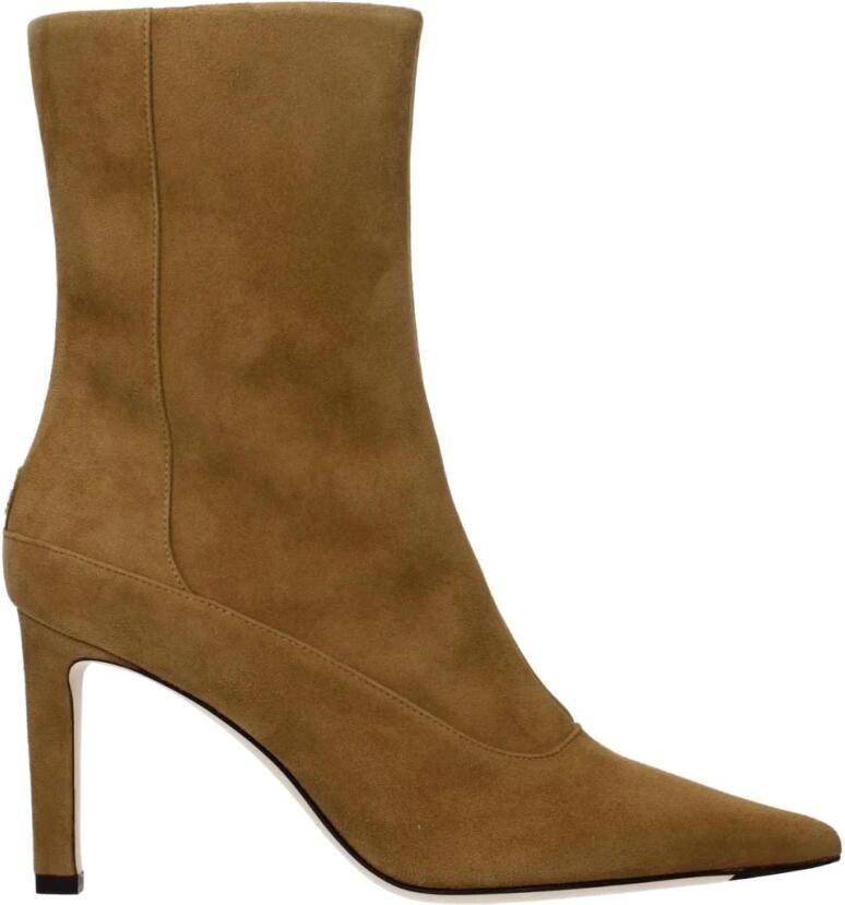 Jimmy Choo Leren Enkellaarsjes met Klassiek Design