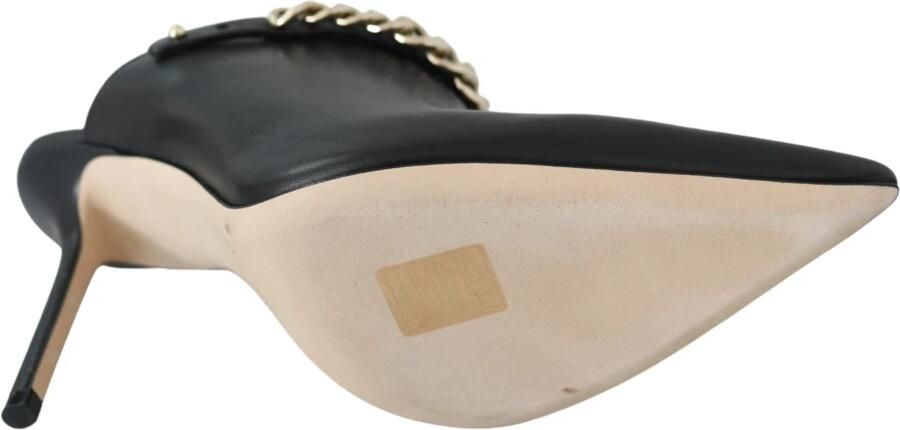 Jimmy Choo Zwarte Gouden Leren Pumps met Puntige Neus Black Dames - Foto 3