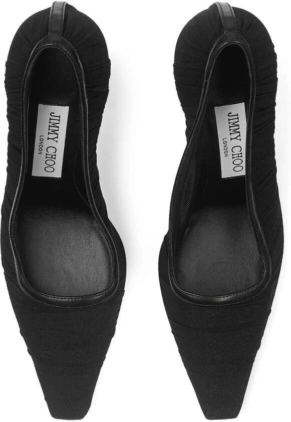 Jimmy Choo Zwarte Leren Stiletto Hak Schoenen - Foto 2