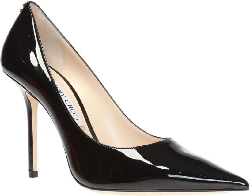 Jimmy Choo Zwarte Pumps van Lakleer met Puntige Neus Black Dames - Foto 3