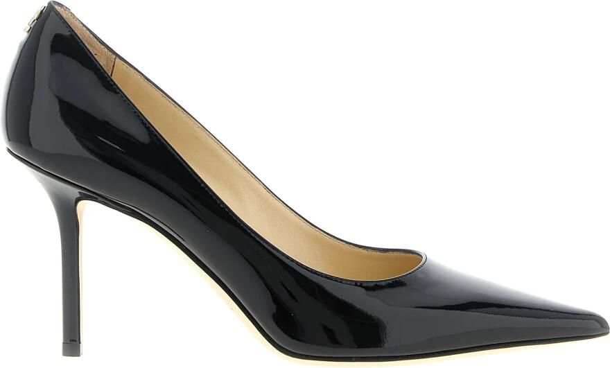 Jimmy Choo Zwarte puntige neus stiletto hakken schoenen Black Dames