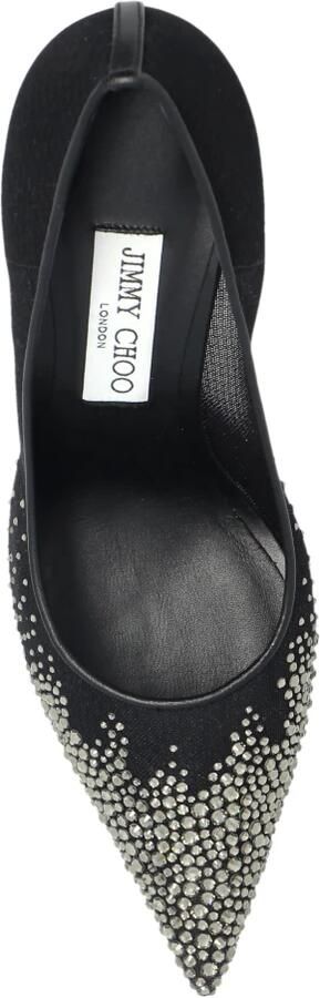 Jimmy Choo Zwarte kristalversierde hak Black Dames - Foto 2
