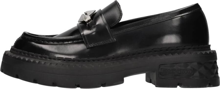 Jimmy Choo Zwarte platte schoenen met diamantdetail Black Dames - Foto 3