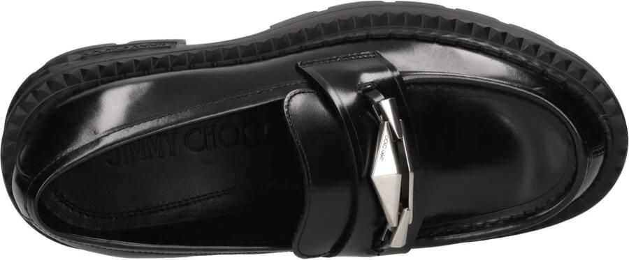 Jimmy Choo Zwarte platte schoenen met diamantdetail Black Dames - Foto 2