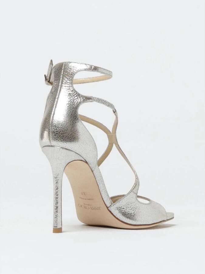 Jimmy Choo Metallic Leren Hakken in Goud - Foto 10
