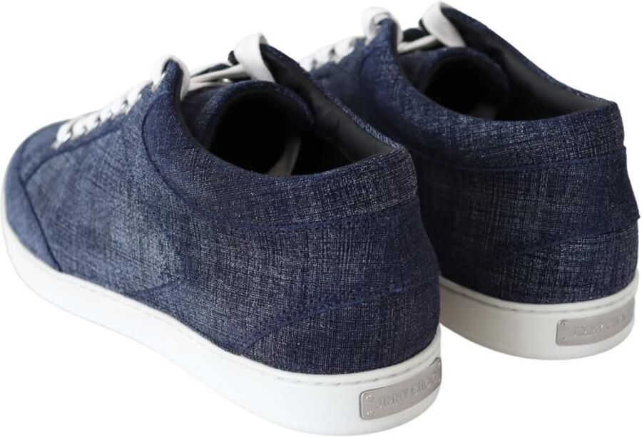 Jimmy Choo Stijlvolle Slip-On Denim Sneakers Blue Dames