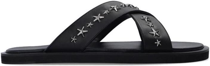 Jimmy Choo Palmo Leren Sandalen met Metalen Ster Detail Black - Foto 2