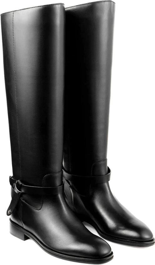 Jimmy Choo Platte Kalfsleren Zwarte Schoenen