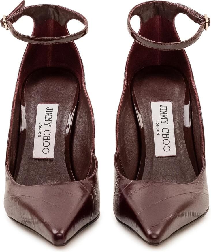 Jimmy Choo Pumps met puntige neus en enkelbandje - Foto 3