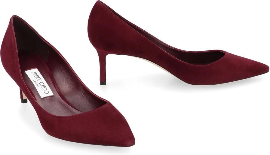 Jimmy Choo Puntige Neus Suède Stiletto Hakken Pumps - Foto 2