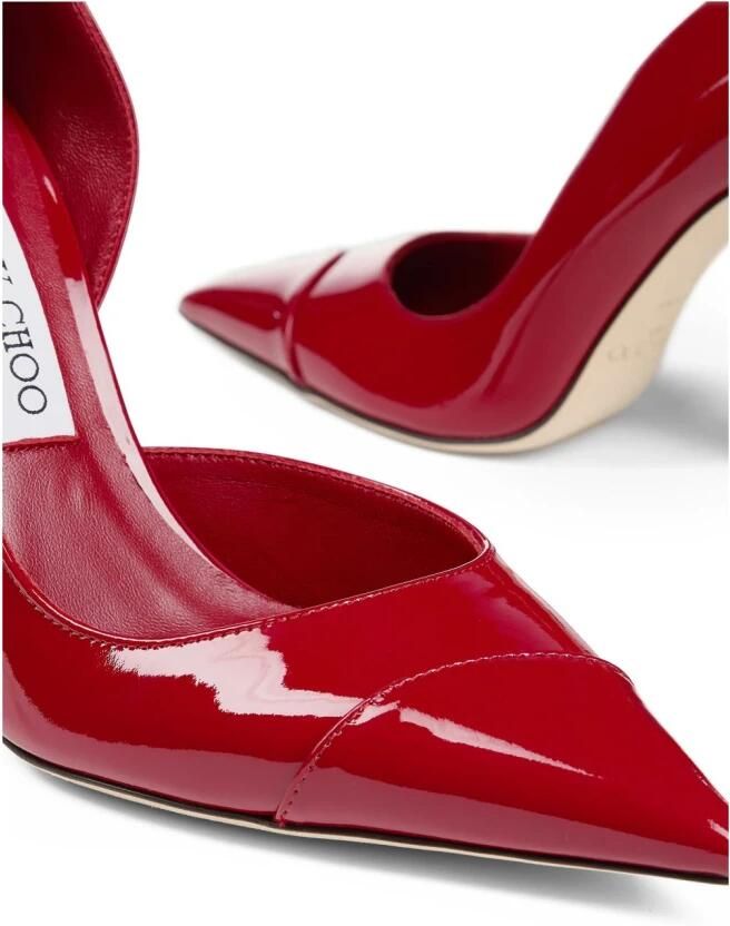 Jimmy Choo Puntneus Pump van Lakleer