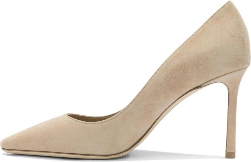 Jimmy Choo Romy 85 Suède Puntige Stiletto Pumps - Foto 5