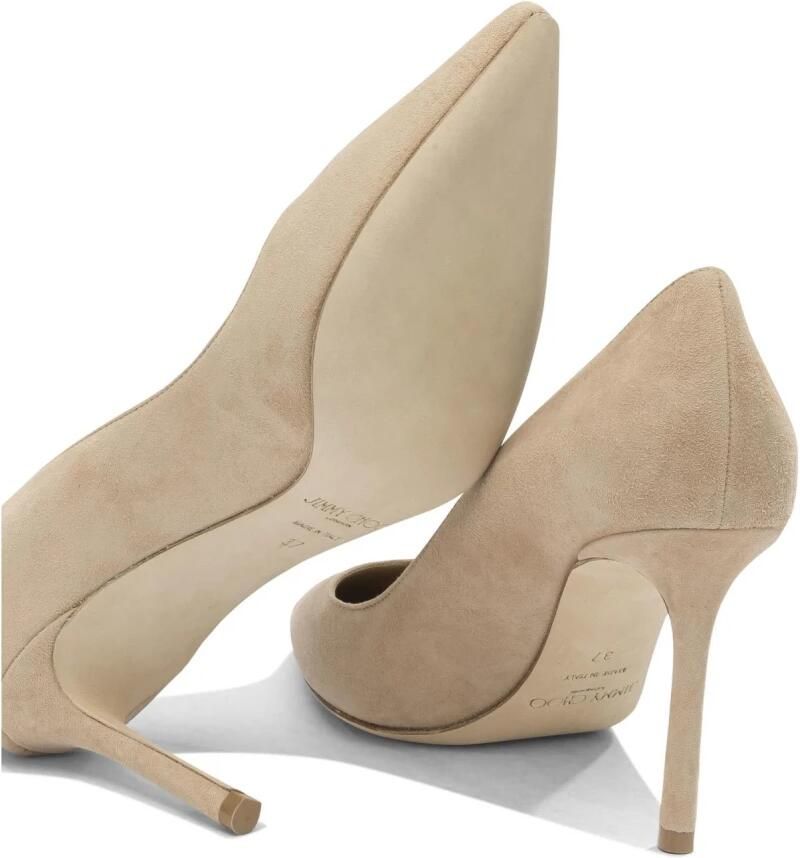Jimmy Choo Romy 85 Suède Puntige Stiletto Pumps - Foto 2