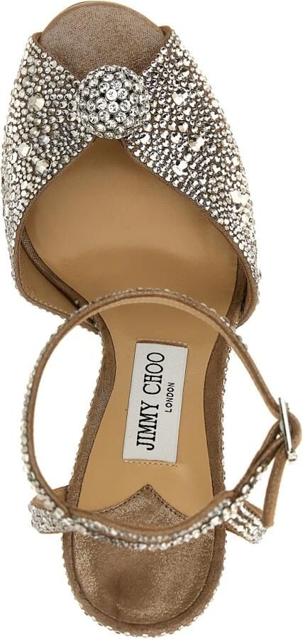 Jimmy Choo Sacora Stiletto Sandalen Grijs Dames - Foto 3