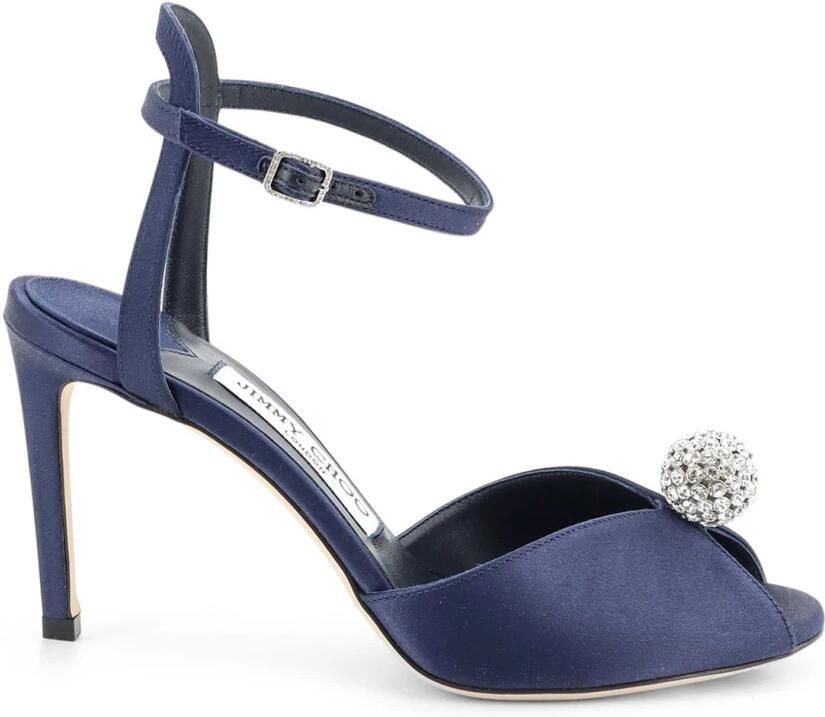 Jimmy Choo Sacora 85 satijnen sandalen met hak