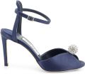 Jimmy Choo Sacora 85 satijnen sandalen met hak - Blauw