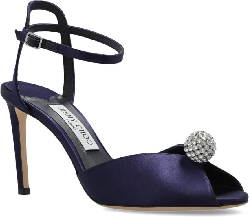 Jimmy Choo Sacora 85 satijnen sandalen met hak - Foto 3