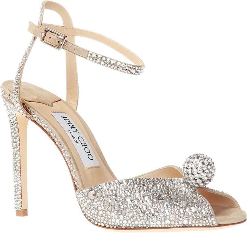 Jimmy Choo Sacora Stiletto Sandalen Grijs Dames - Foto 2
