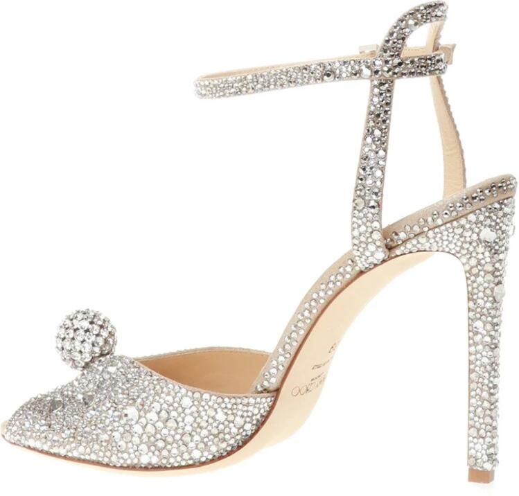 Jimmy Choo Sacora Stiletto Sandalen Grijs Dames - Foto 3
