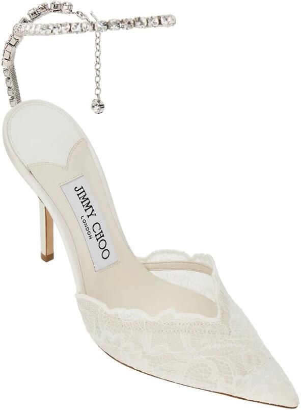 Jimmy Choo SAEDA 100 kanten pumps - Foto 2