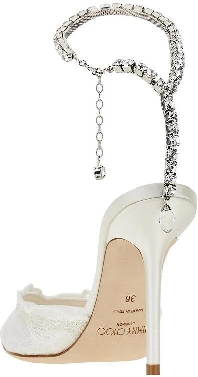 Jimmy Choo SAEDA 100 kanten pumps - Foto 4